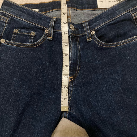 Rag & Bone Stevie ankle tie Capri dark blue jeans - Picture 8 of 13